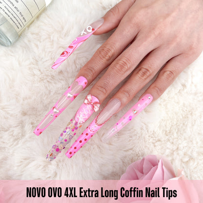 Super Long 4XL Coffin Nail Tips