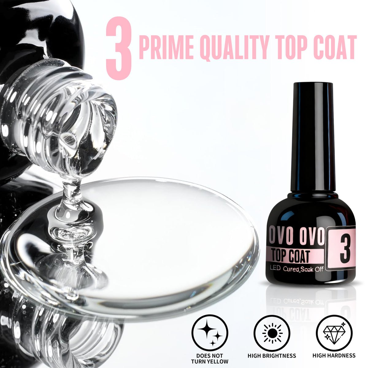 French Tips Solution_UV Nail Glue Builder Gel Top Coat Kit