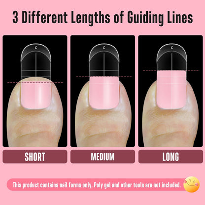Toe Nail Dual Form 15 Sizes 300 Pcs