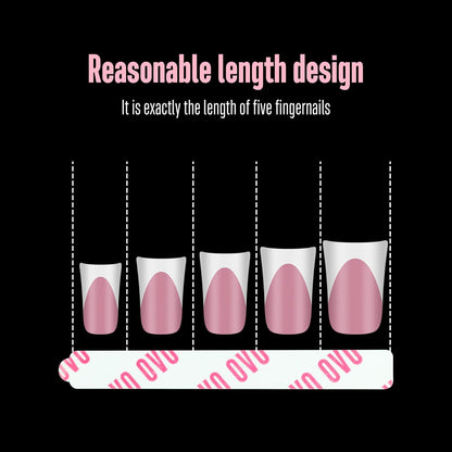 Easy Tear Transparent Double-Sided Nail Tape 360 Pc 12 Sheets