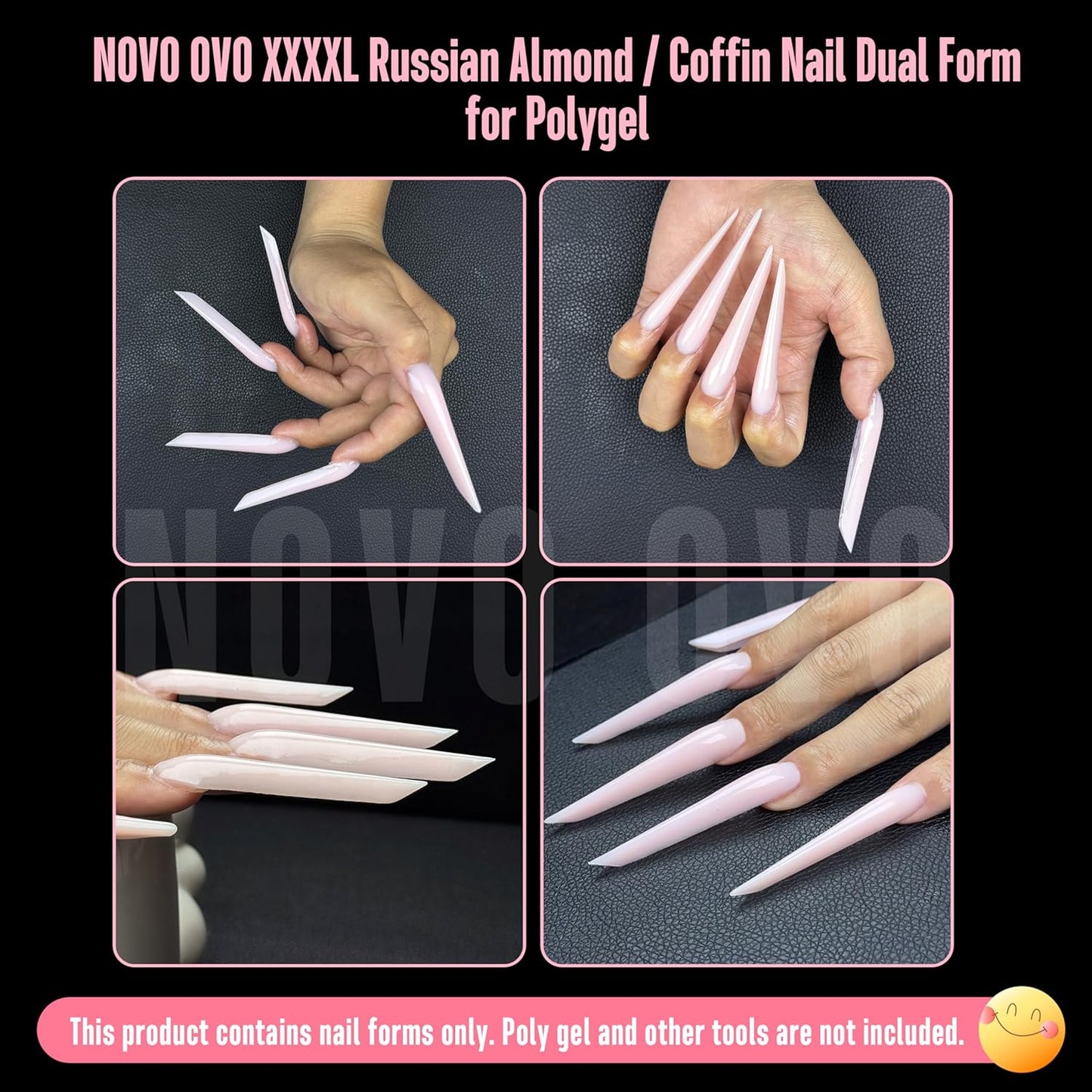Halloween Extra Long Russian Coffin Nail Dual Forms