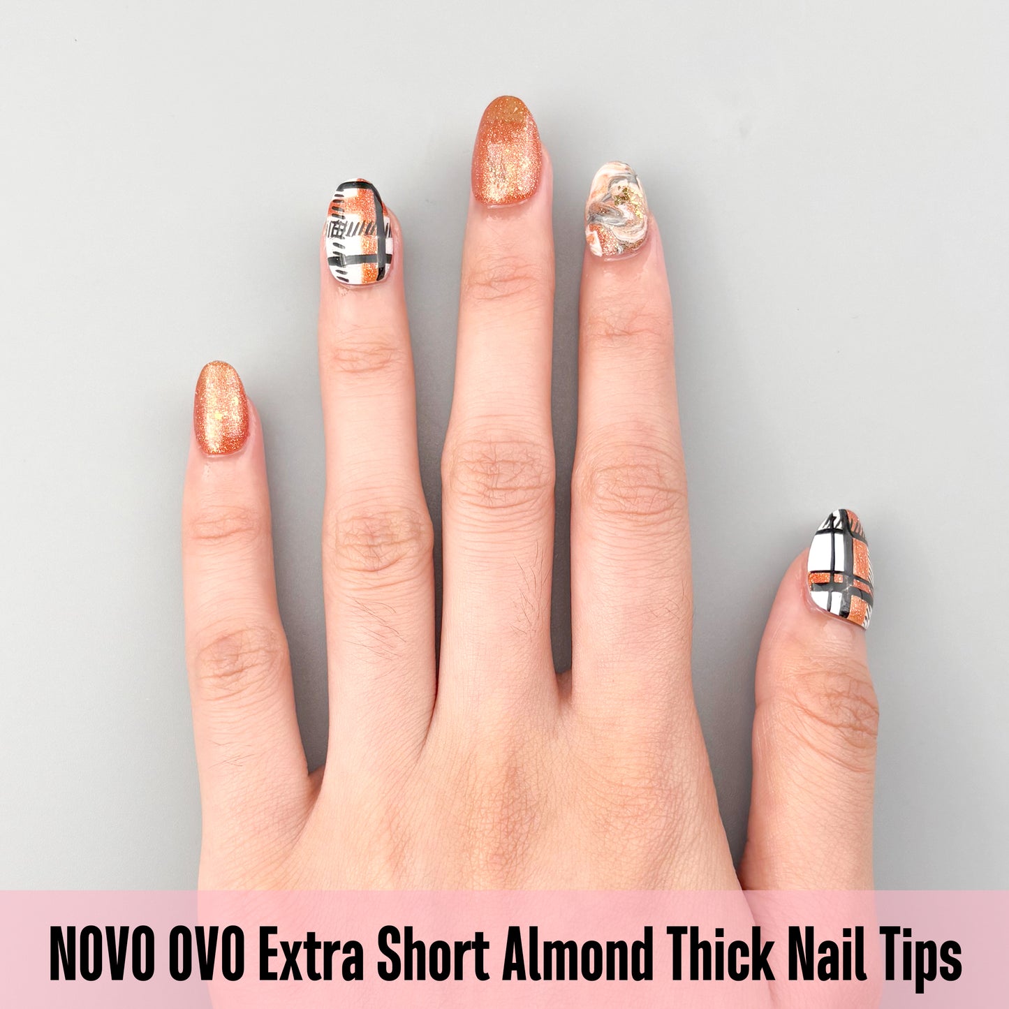 Extra Short Almond Thick Nail Tips