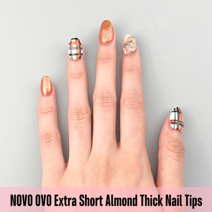 Extra Short Almond Thick Nail Tips
