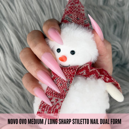 Stiletto Meidum Long Nail Dual Form for Polygel 280