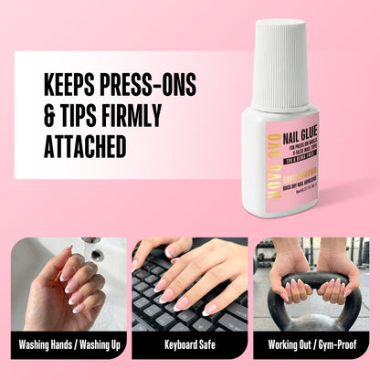 Quick Dry Nail Glue for Press On Nails & False Nail Tips