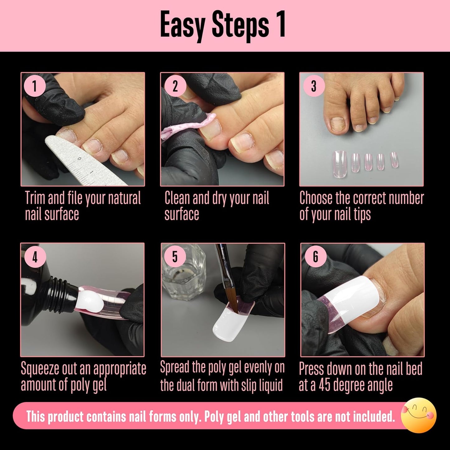 Toe Nail Dual Form Pink