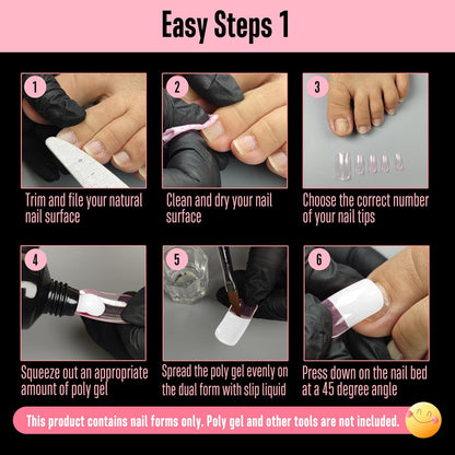 Toe Nail Dual Form Pink