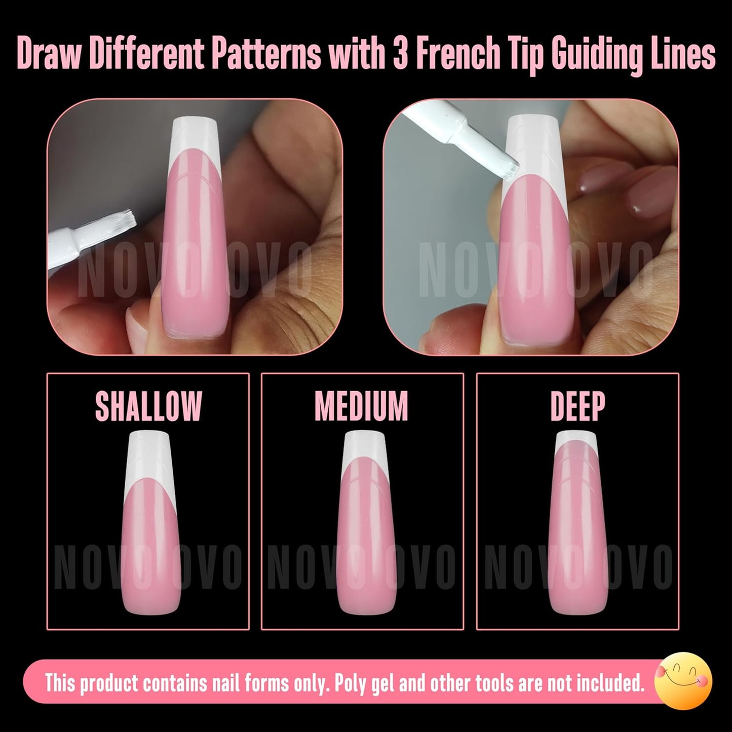 Nail Dual Form XXL Tapered Square Sculpted