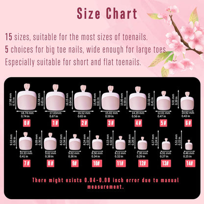 French Tip Toenails Light Pink