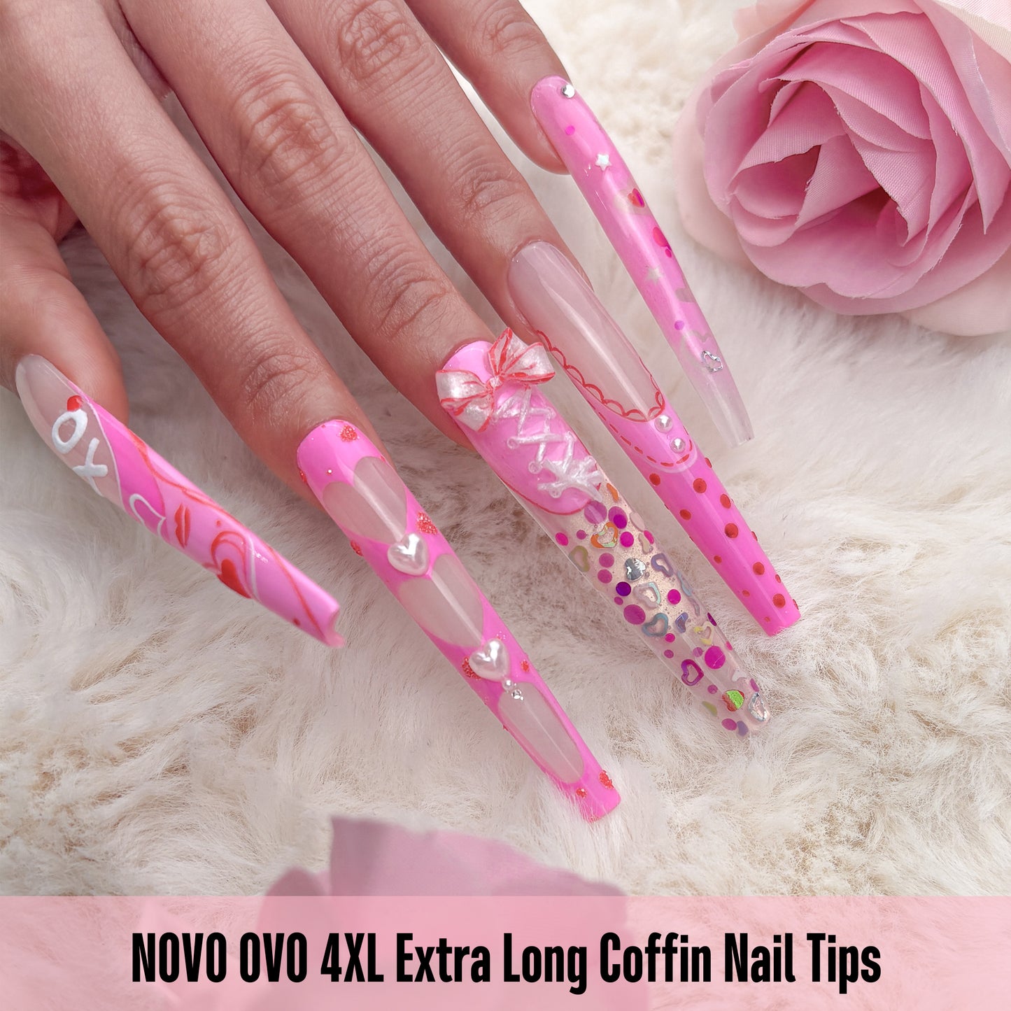 Super Long 4XL Coffin Nail Tips