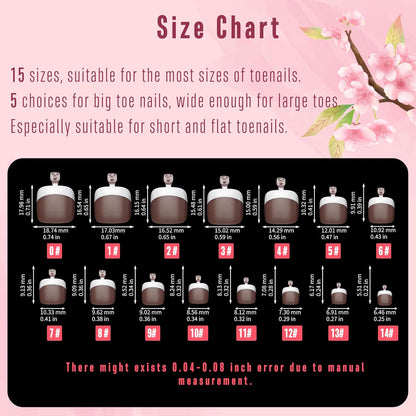French Tip Toenails Dark Brown