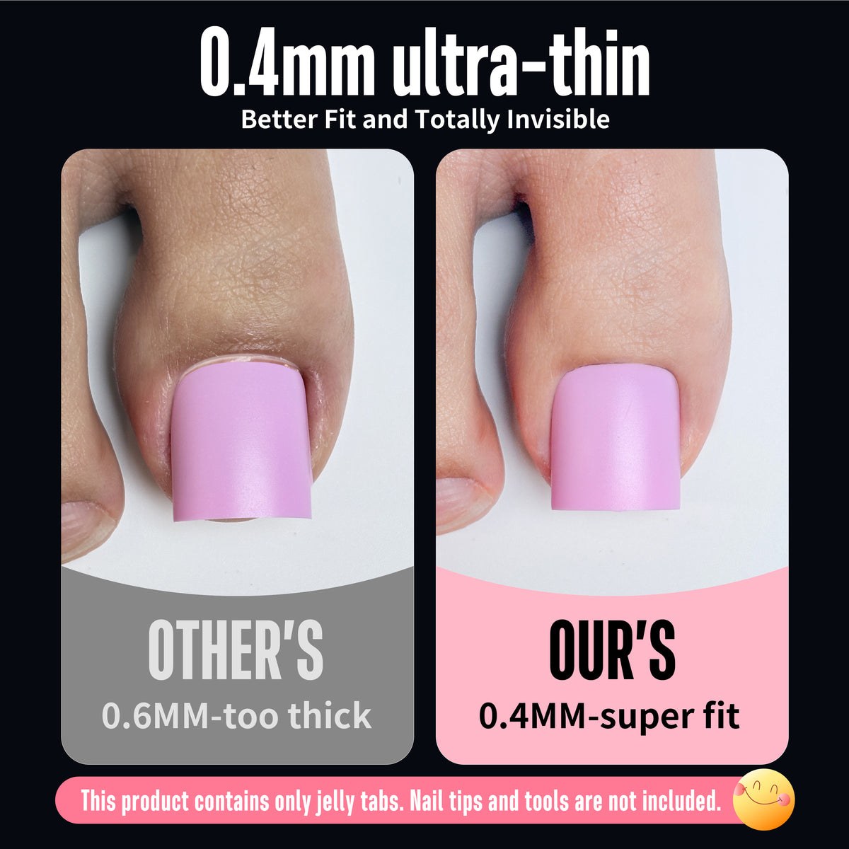 sticky tabs for toe nails 26 sizes