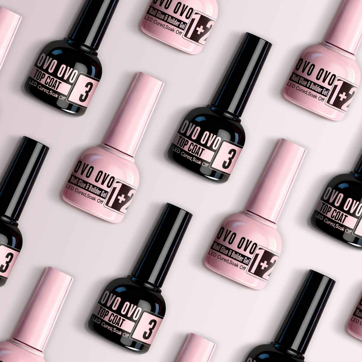 French Tips Solution_UV Nail Glue Builder Gel Top Coat Kit