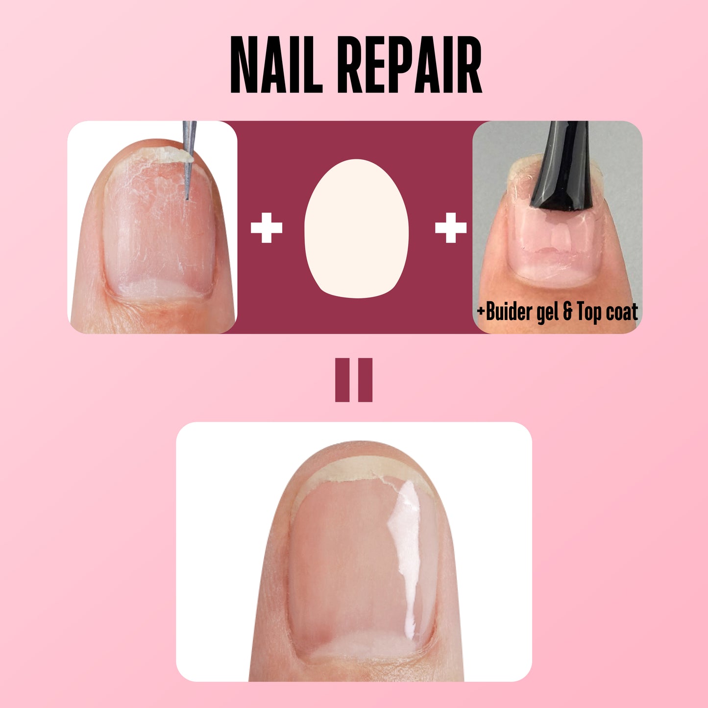 Various Sizes Nail Shaped Repair Sheet