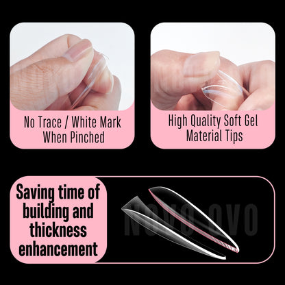 L Sculpted Thick Almond Nail Tips