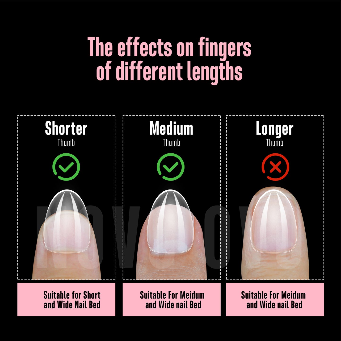 Extra Short Almond Thick Nail Tips