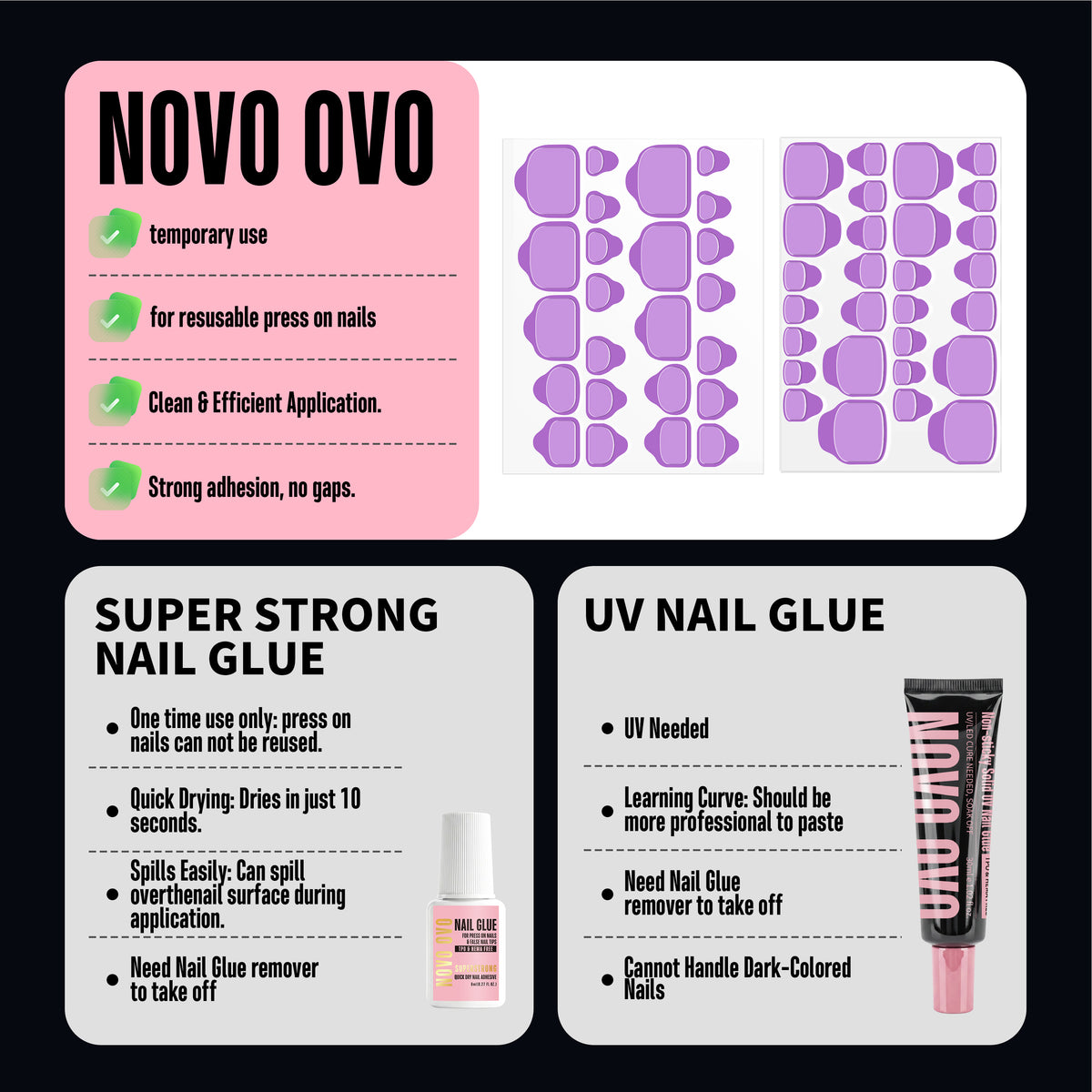 sticky tabs for toe nails 26 sizes