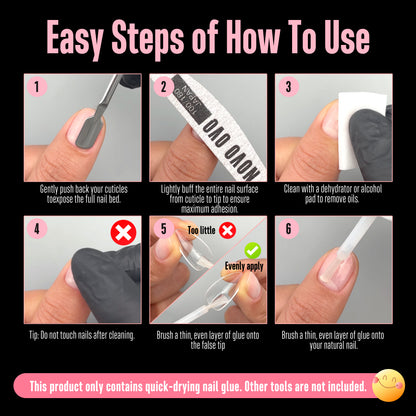 Quick Dry Nail Glue for Press On Nails & False Nail Tips