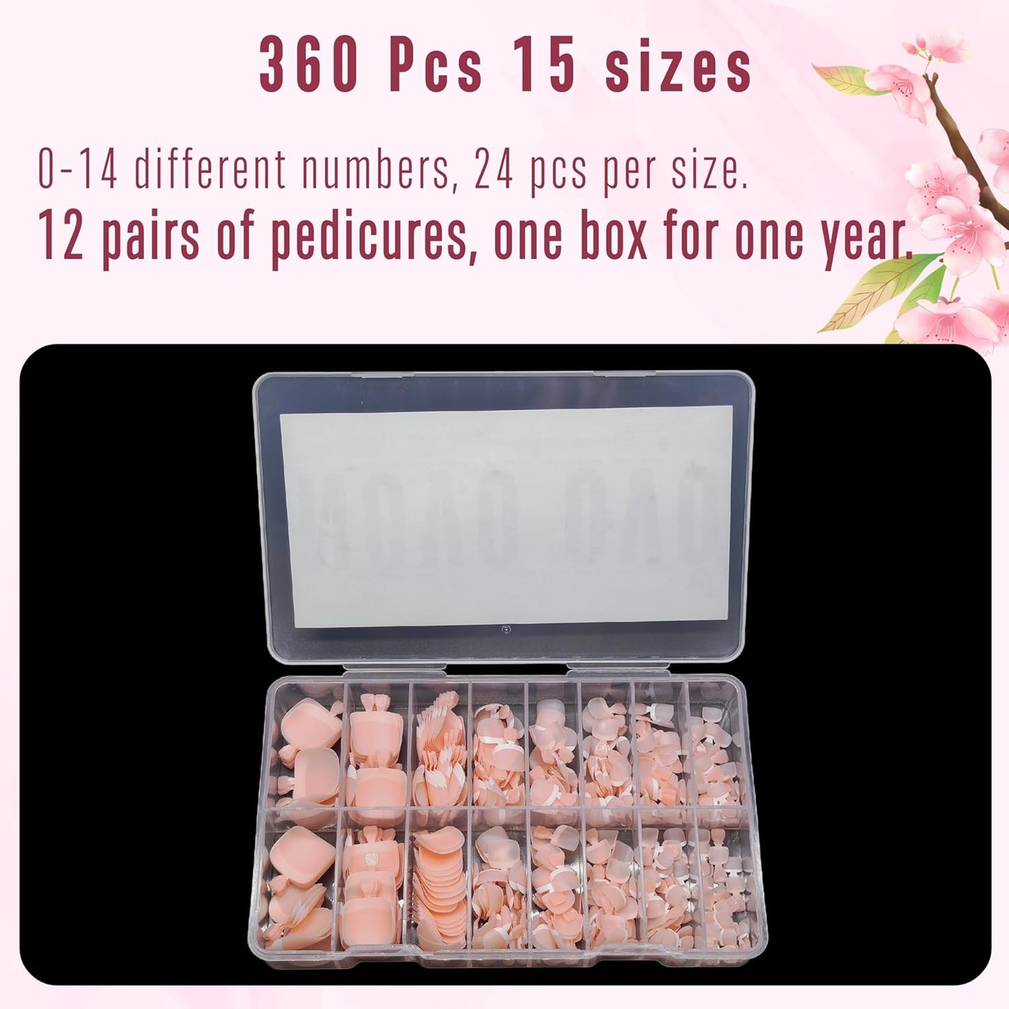French Tip Toenails Light Pink