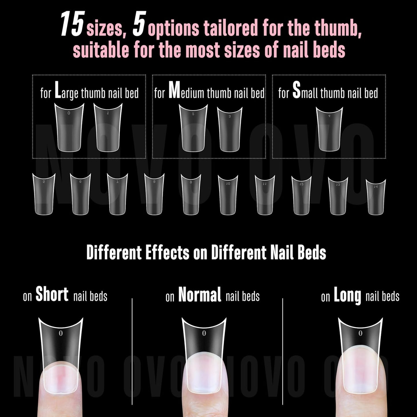 Halloween Extra Thick Duck Nails Medium With Moon Curve