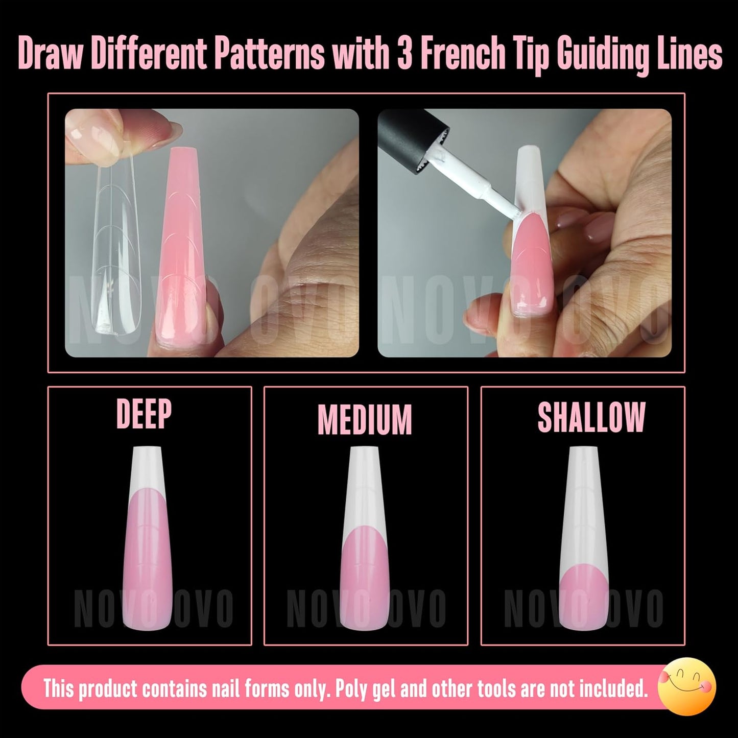 Nail Dual Form XXL Tapered Square Natural