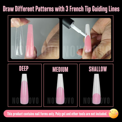 Nail Dual Form XXL Tapered Square Natural