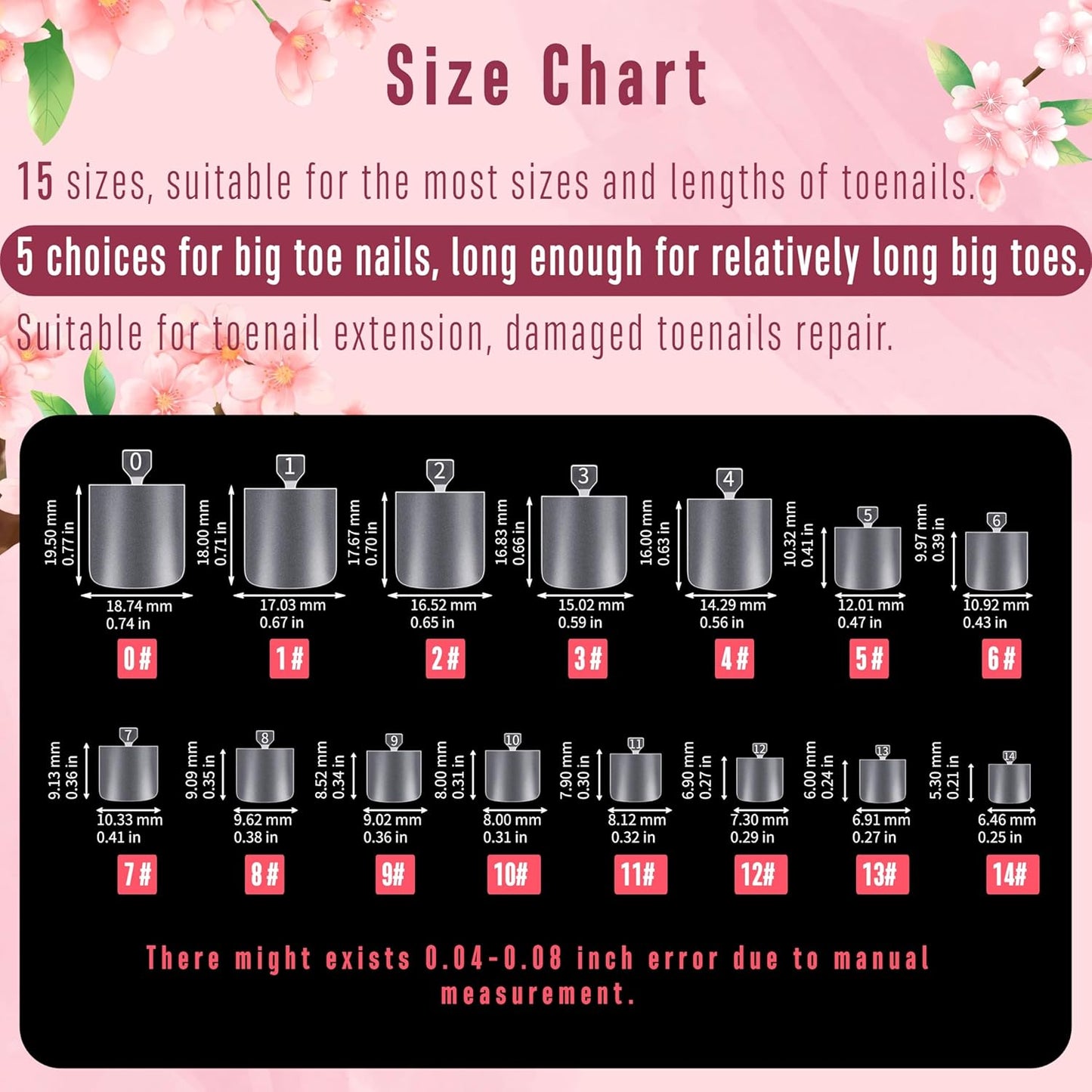 Square Sharp Toe Nail Tips