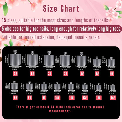 Square Sharp Toe Nail Tips