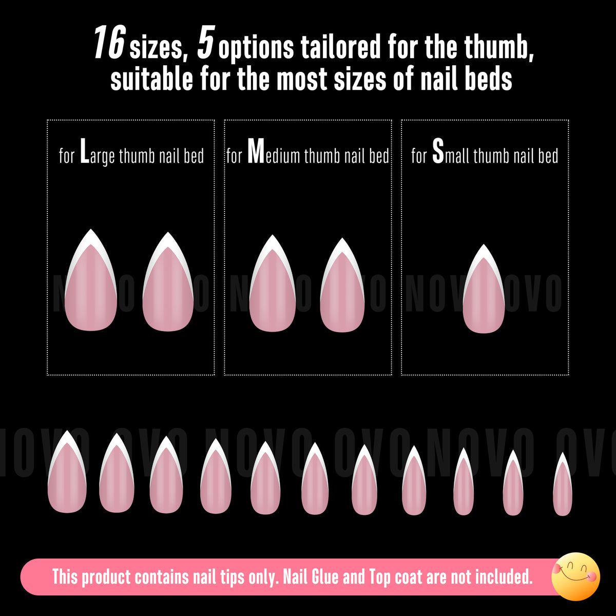 White V Shape French Short Sharp Stiletto Nail Tips Berry Pink