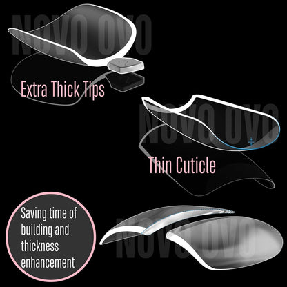 Tapered Square Thick Toe Nail Tips