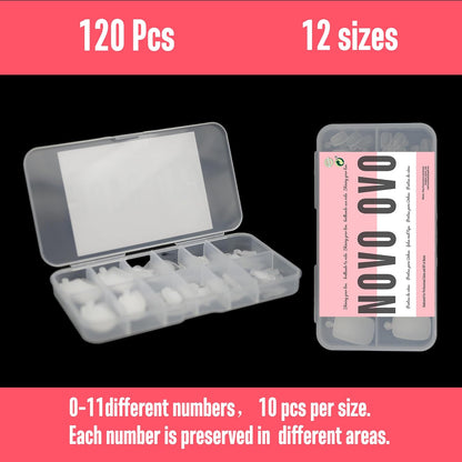 Long Toe Nails Clear Small Box