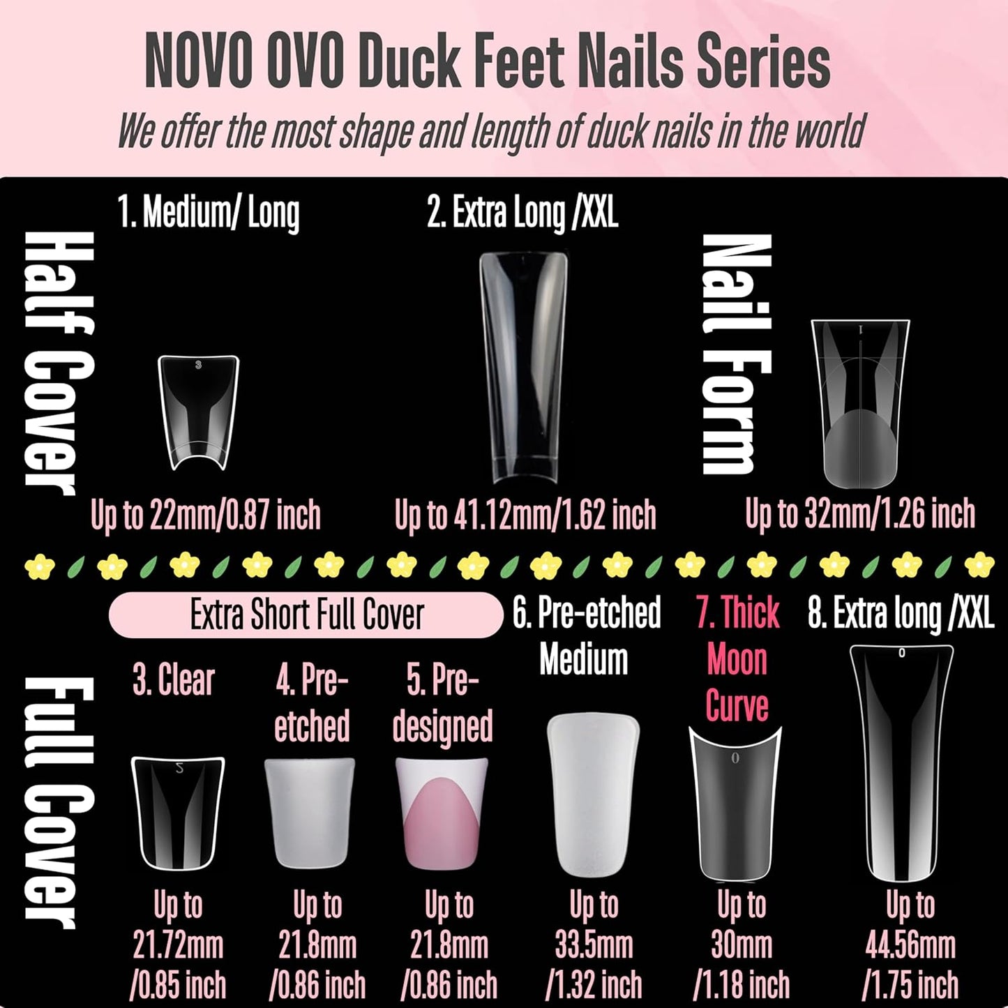 Duck Nails Short Extra Thick