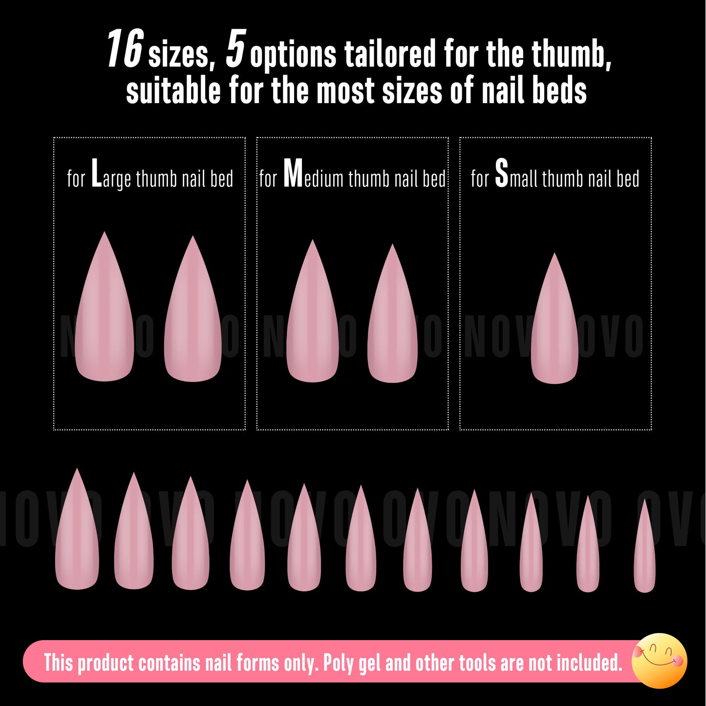 Medium or Long Pure Color Sharp Stiletto Nail Tips Berry Pink