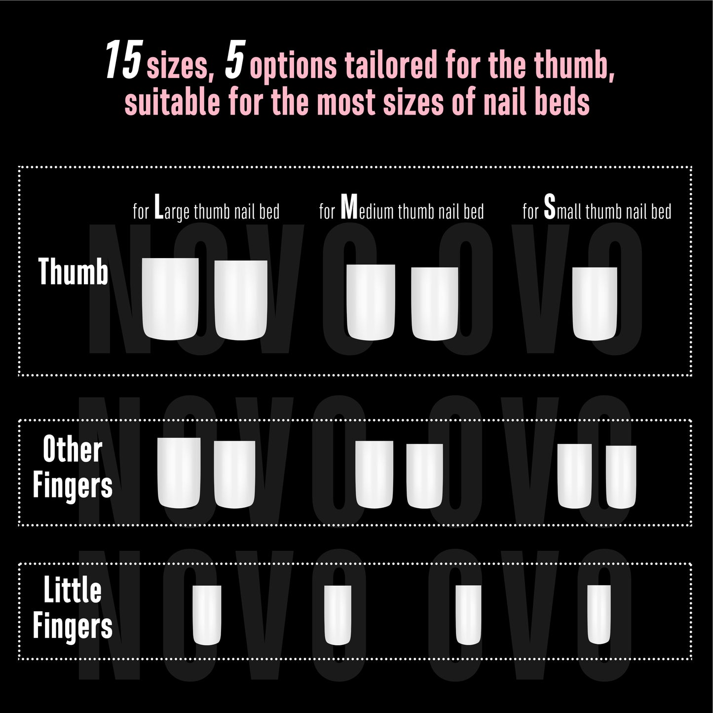 Short Sharp Square Nail Tips Pure Color White