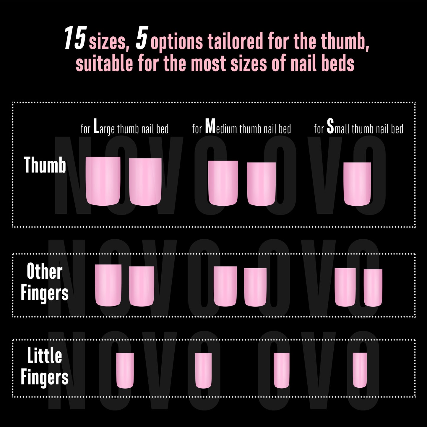 Short Sharp Square Nail Tips Pure Color Pink