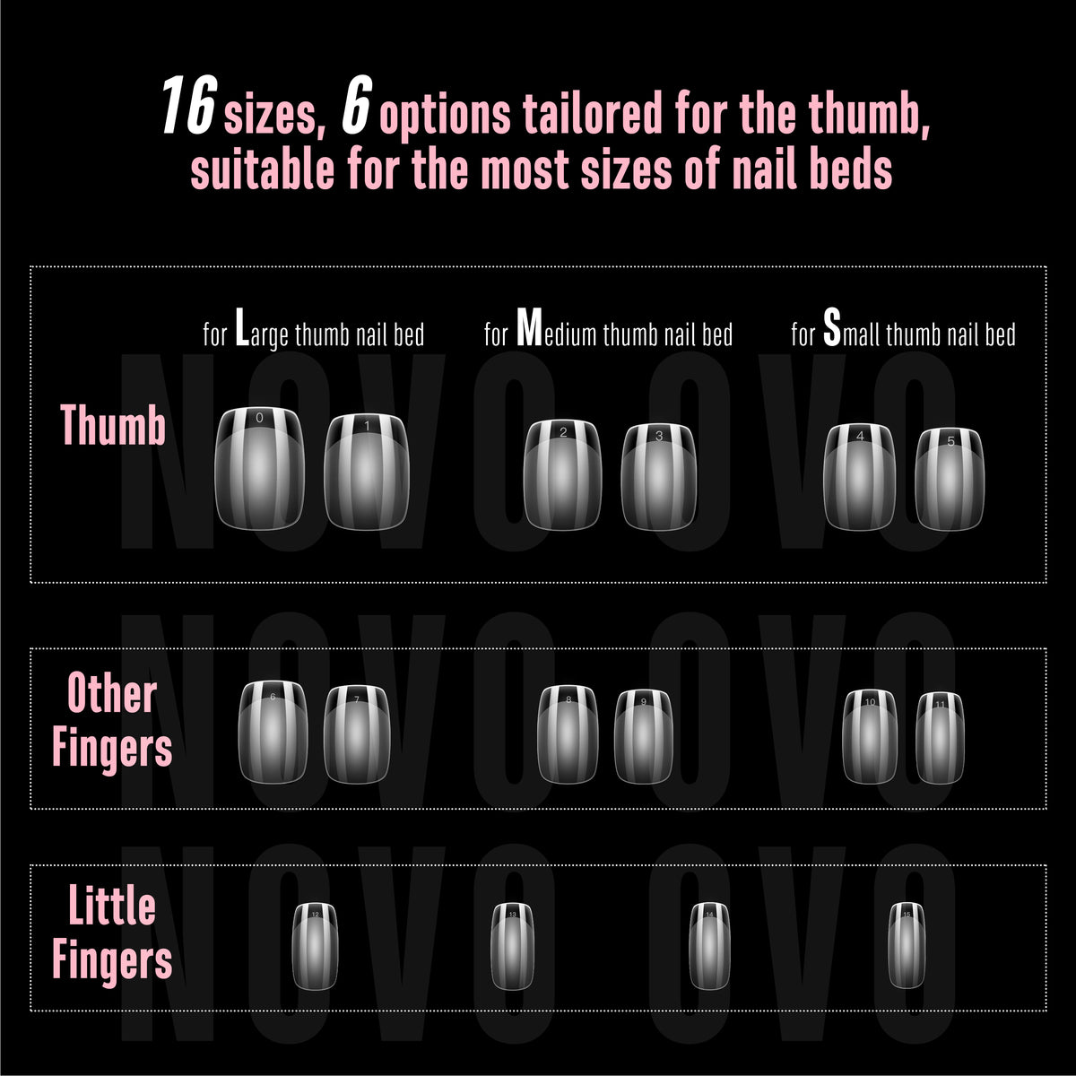 Square Round Short Thick Nail Tips 240
