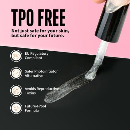 UV nail glue (as builder gel)cat eye top coat kit