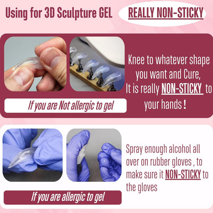 8 in 1 Non-Sticky Solid Nail Gel Glue 20ml