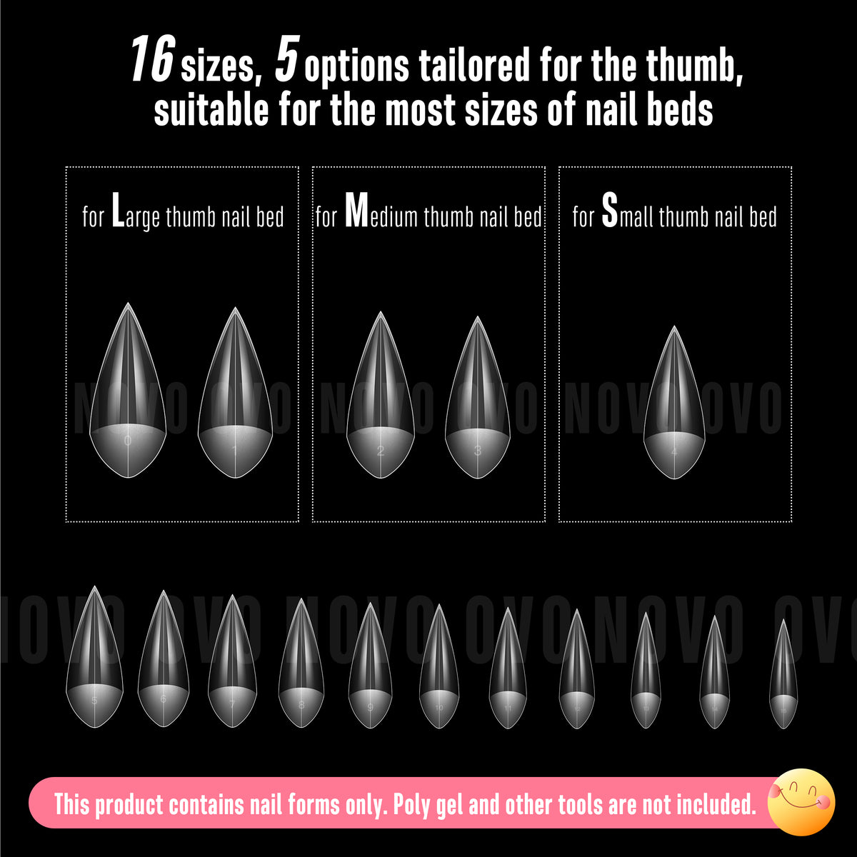 V Shape Half Cover Sharp Stiletto Nail Tips 224
