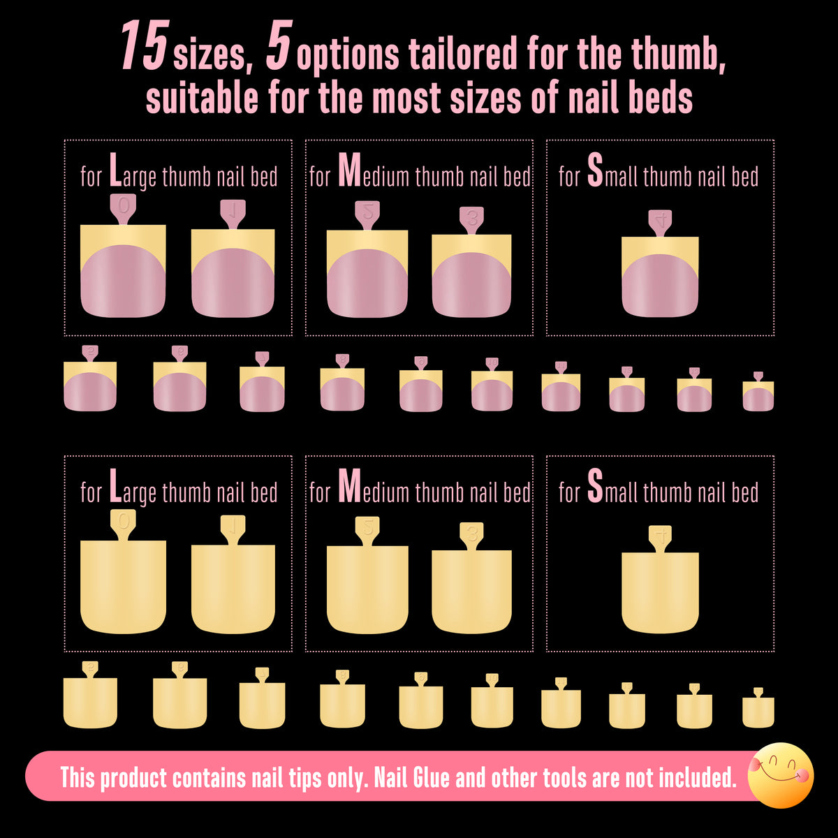 Butter Yellow French Tip and Pure Color Mix Toe Nail Tips 180