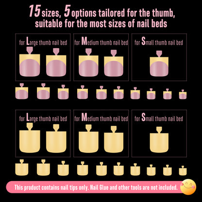 Butter Yellow French Tip and Pure Color Mix Toe Nail Tips 180