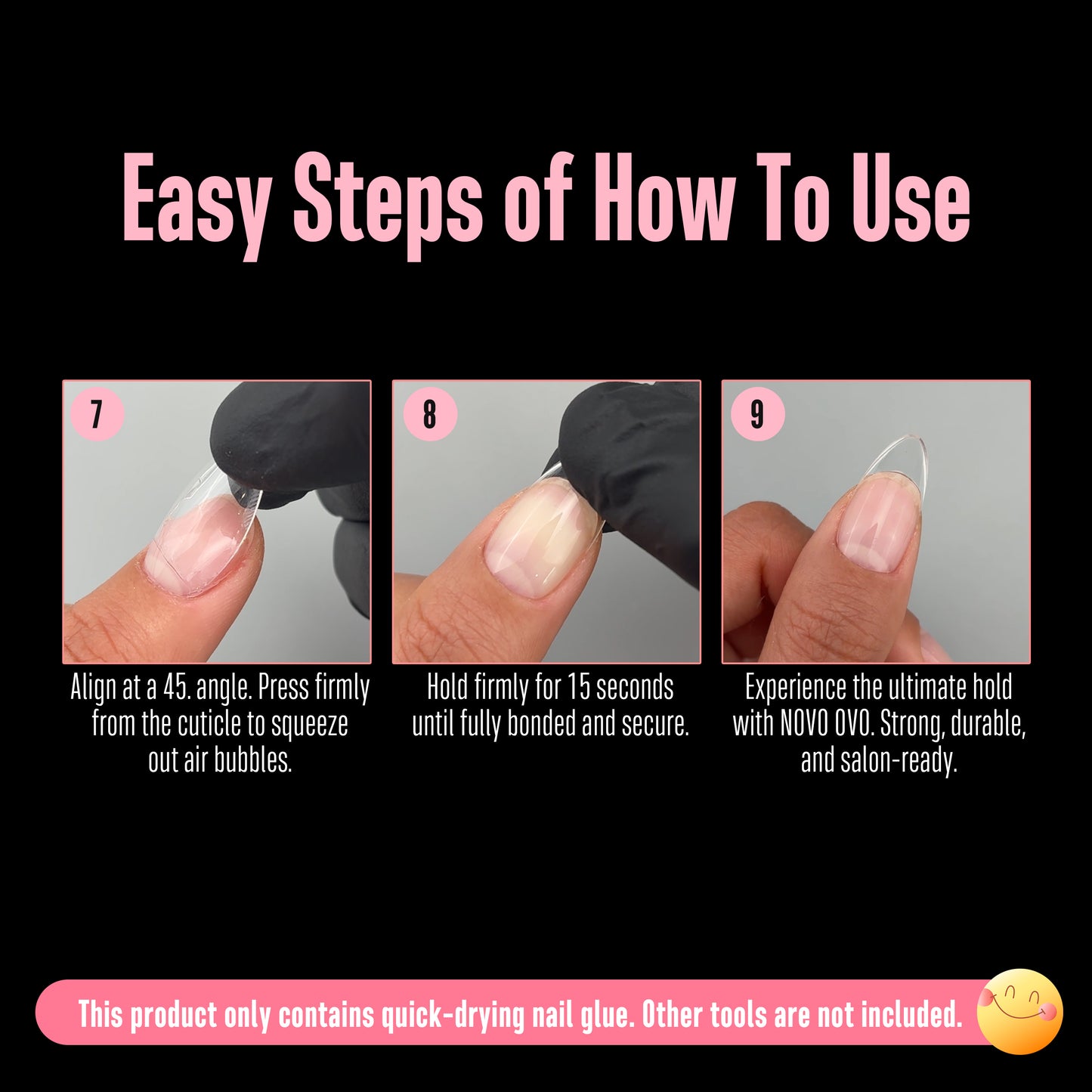 Quick Dry Nail Glue for Press On Nails & False Nail Tips