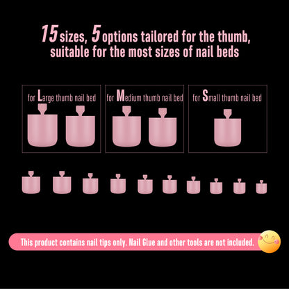 Sharp Square Pure Color Toe Nail Tips Berry Pink 240