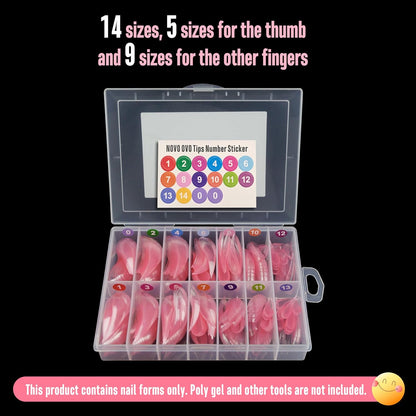 Halloween Curved Stiletto 3D Nail Dual Form Pink