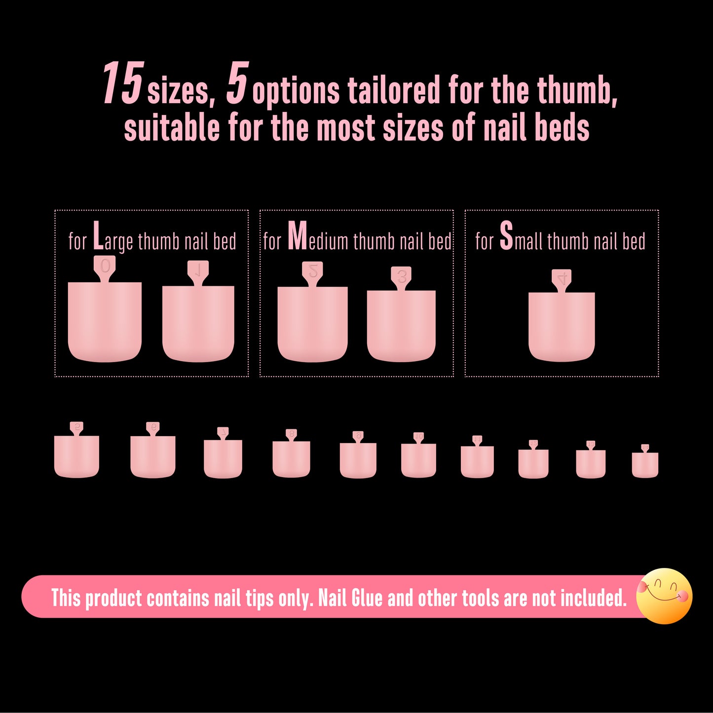 Sharp Square Pure Color Toe Nail Tips Baby Pink 240