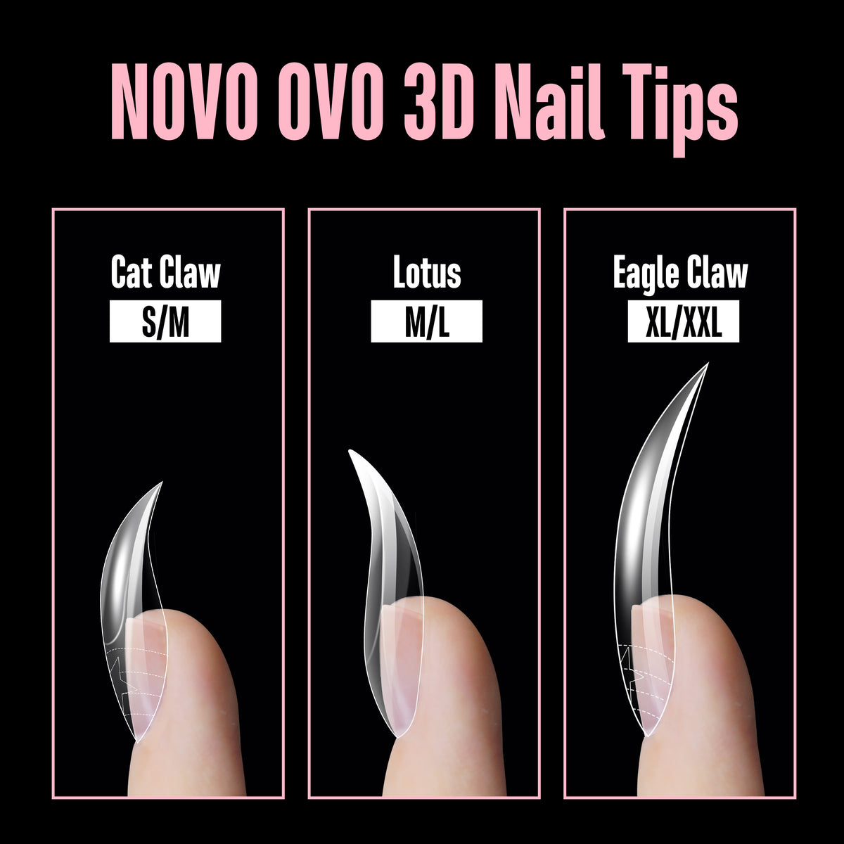 Lotus Shape 3D Nail Tips 128