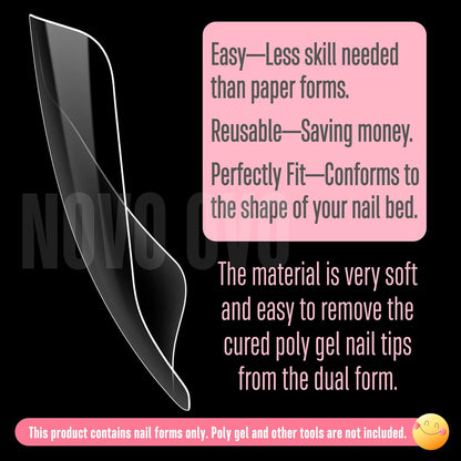 Toe Nail Dual Form 15 Sizes 300 Pcs