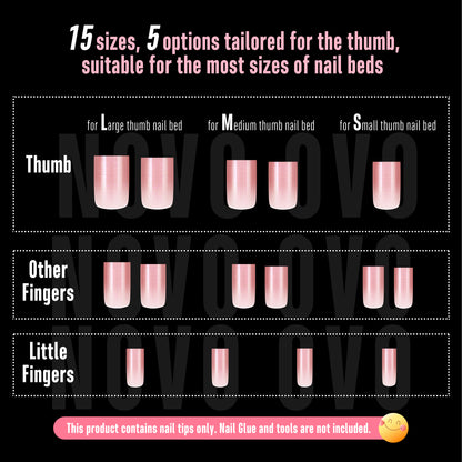 Short Sharp Square Cat Eye Nail Tips Dark Pink