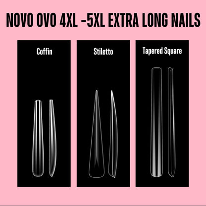 Super Long 4XL Coffin Nail Tips