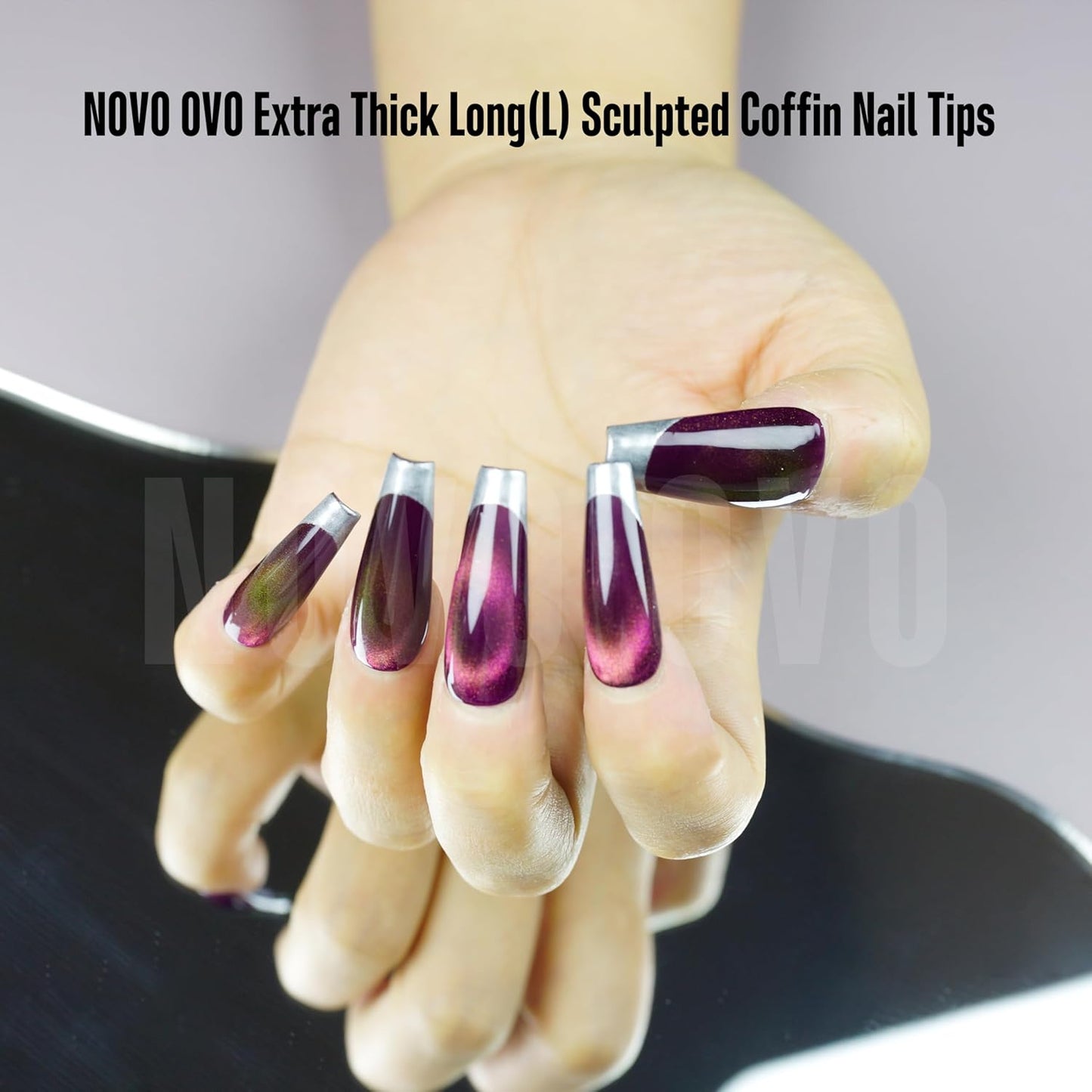 L Sculpted Thick Coffin Nail Tips